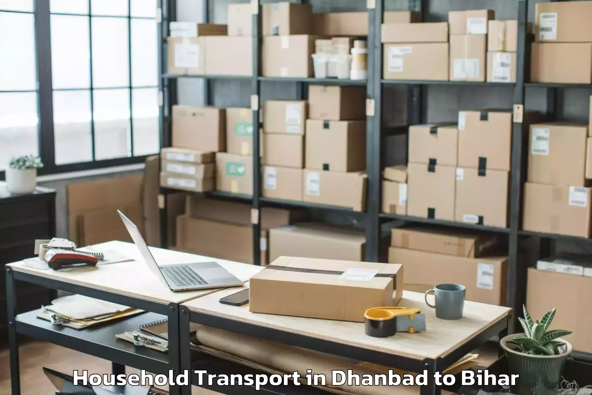 Professional Dhanbad to Ghorasahan Household Transport